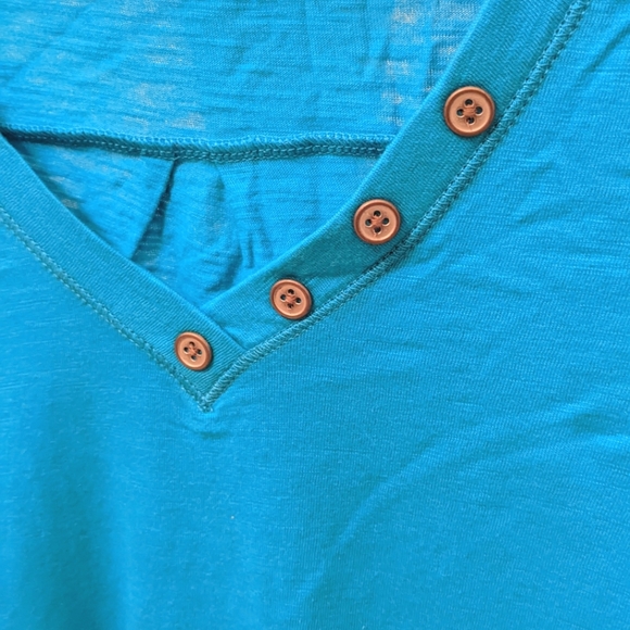 *NEW* Banana Republic Long Sleeve T-Shirt, Blue (size xs, women) - Picture 3 of 7